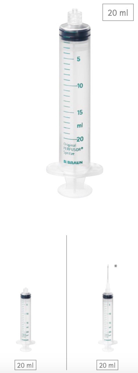 Шприц инфузионный B. Braun Original Perfusor Syringe 20 мл – купить ...