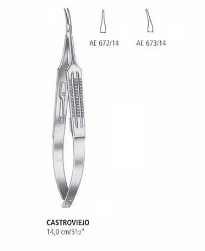 Микроиглодержатель CASTROVIEJO AE 672/14, 673/14