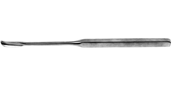 Долото с квадратной ручкой желобоватое изогнутое, 6 мм ДМ-17 