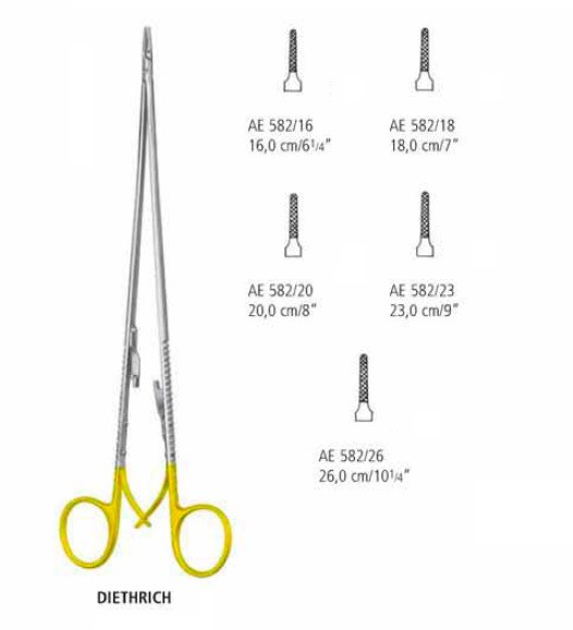 Микроиглодержатель общехирургический DIETHRICH AE 582