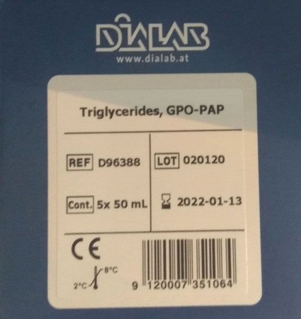 Диагностический реагент Dialab Триглицериды GPO-PAP