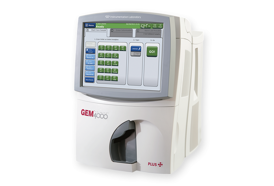 Анализатор газов крови, pH, электролитов, гематокрита, лактата и глюкозы Gem Premier 4000