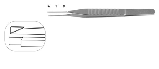 Пинцет Медин-Урал для имплантации ИОЛ M370 M370T (St) M370T (D,St)
