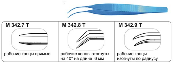 Пинцет Урал-Медин шовный деликатный M342.7T M342.8T M342.9T - изображение 2