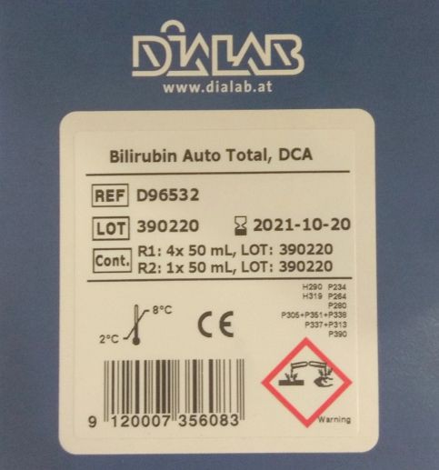 Диагностический реагент Dialab Билирубин общий Auto