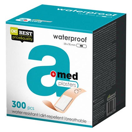 Пластыри бактерицидные Amed Waterproof