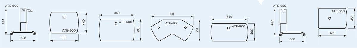 Стол приборный ANCAR ATE-600 / ATE-650 - изображение 2