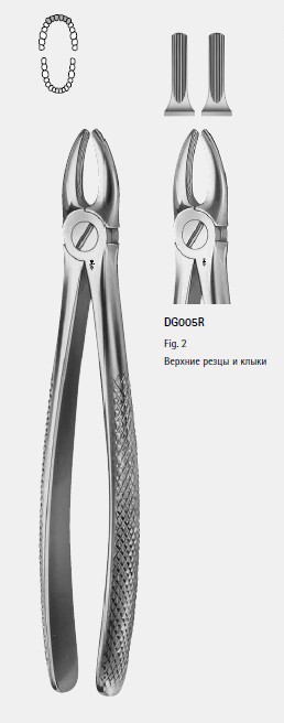 Щипцы для удаления зубов DG005R