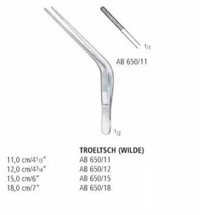 Пинцет ушной TROELTSCH (WILDE) AB 650