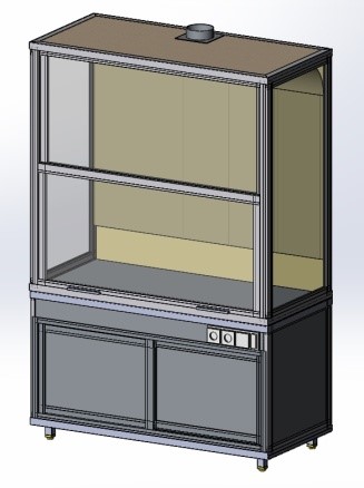 Шкаф вытяжной лабораторный ШВЛ-1 Профкомлекс