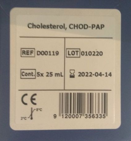 Диагностический реагент Dialab Холестерин общий CHOD-PAP