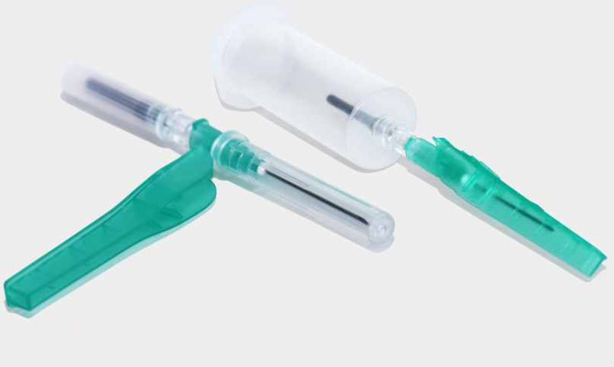 Игла двусторонняя Sanli Medical с защитным колпачком - изображение 2