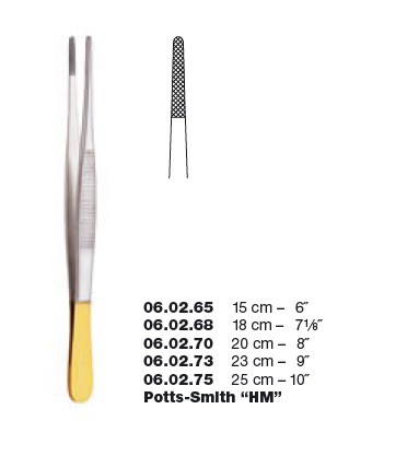 Пинцет для перевязки Potts-Smith HM