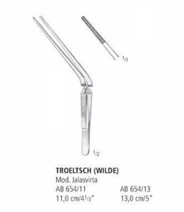 Пинцет ушной TROELTSCH (WILDE) AB 654