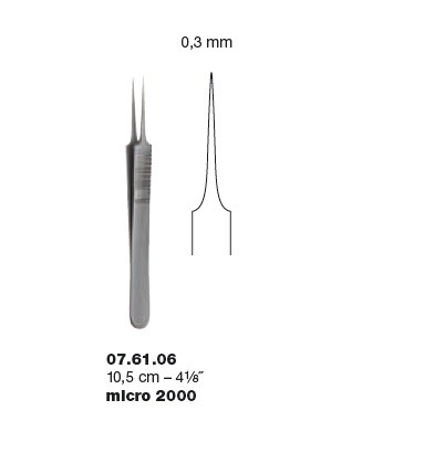 Пинцет micro 2000, 0.3 мм