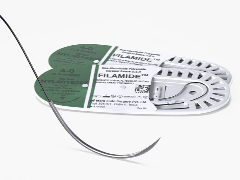 Шовный материал Meril FILAMIDE