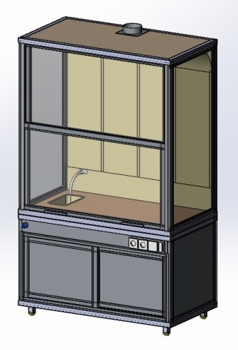 Шкаф вытяжной лабораторный ШВЛ-1 Профкомлекс - изображение 2