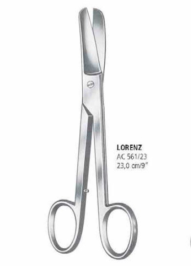 Ножницы для бинтов прямые LORENZ AC 561