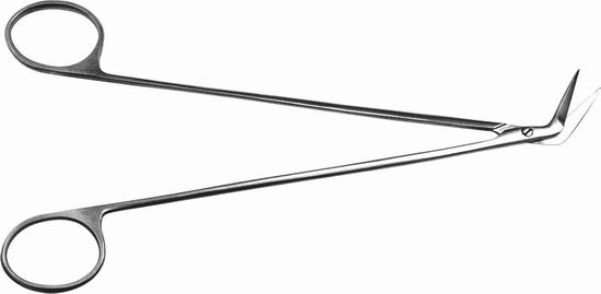 Ножницы горизонтально-изогнутые остроконечные детские, № 2, 180 мм Н-77