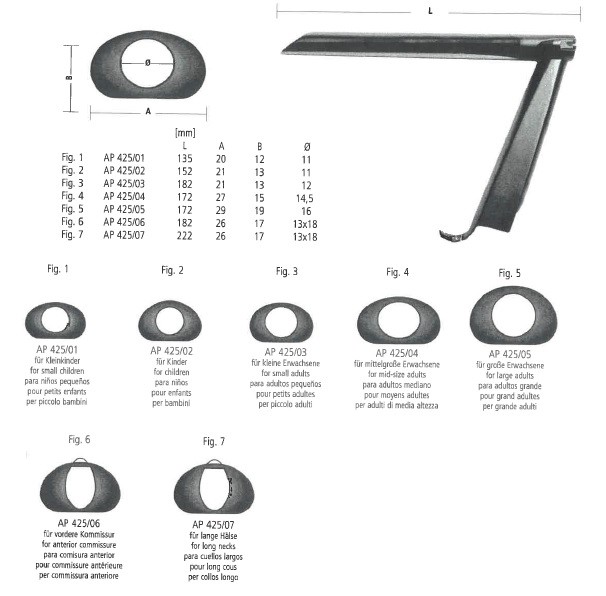 Клинок ларингоскопа Nopa AP 425