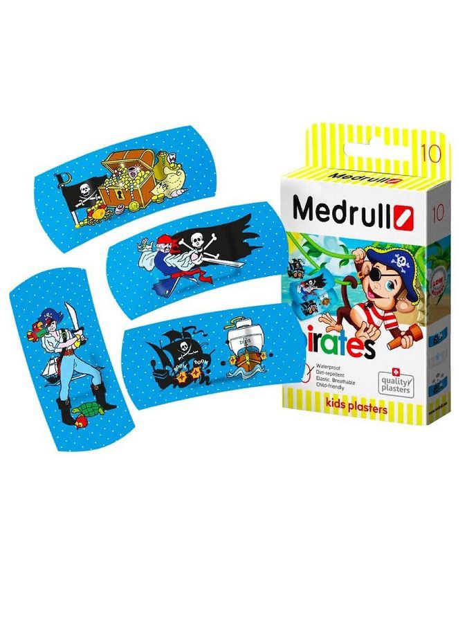 Пластыри бактерицидные Medrull Kids