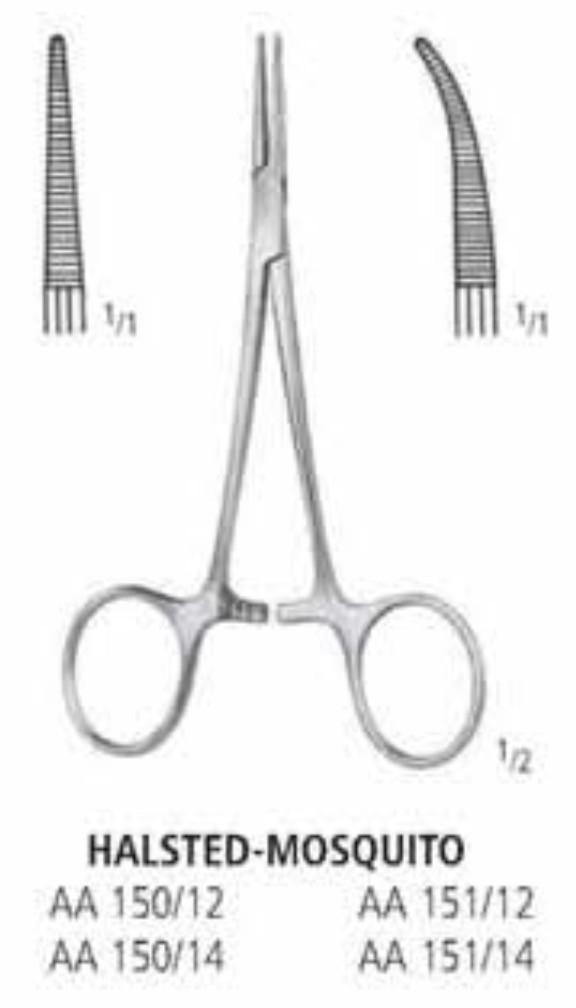 Зажим артериальный HALSTED-MOSQUITO AA 151