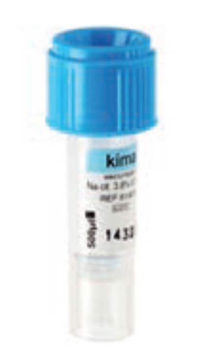 Пробирка Kima μ test с цитратом натрия 3.2%