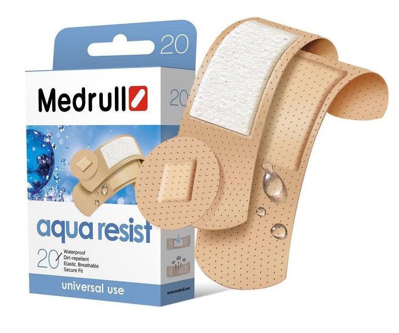 Пластыри бактерицидные Medrull Aqua Resist