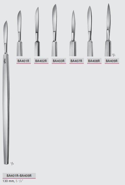 Скальпель стерильный BA401R-BA409R