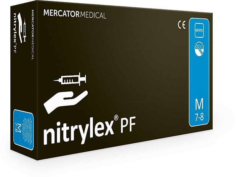 Перчатки смотровые нитриловые Mercator Medical Nitrylex PF - изображение 2