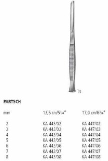 Долото с ребристой ручкой PARTSCH KA 447