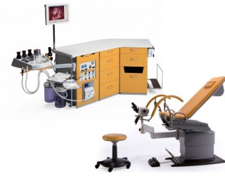 Место рабочее врача-гинеколога модуль ATMOS S 41 Gyne (тройной прямой модуль)