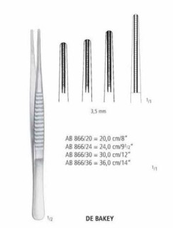 Пинцет атравматичный DE BAKEY AB 866