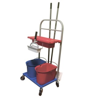 Тележка медицинская уборочная ТМ-У-02 (с механическим отжимным устройством)