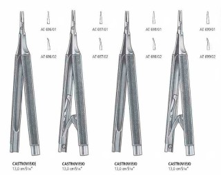 Микроиглодержатель CASTROVIEJO AE 696, 697, 698, 699