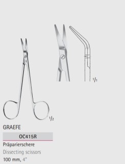 Ножницы оториноларингологические GRAEFE OC415R