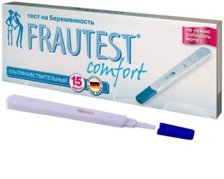 Тест для определения беременности в кассете-держателе с колпачком FRAUTEST comfort