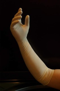 Перчатки хирургические латексные UNIXFARM с удлиненной манжетой