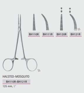 Ножницы общехирургические Halsted Mosquito BH110R-BC121R