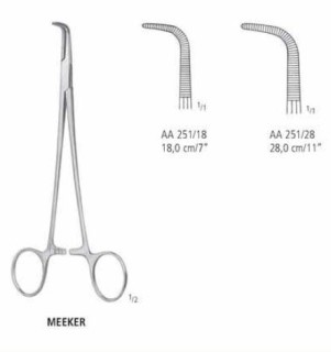 Зажим диссекционный и лигатурный MEEKER AA 251