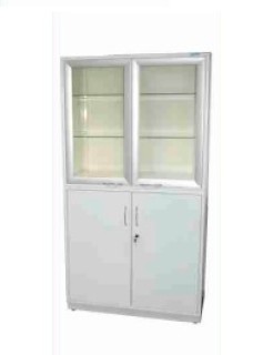 Шкаф медицинский двухстворчатый двухмодульный ШФМ-2-2