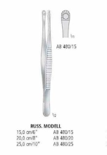 Пинцет зубчатолапчатый RUSS. MODELL AB 480
