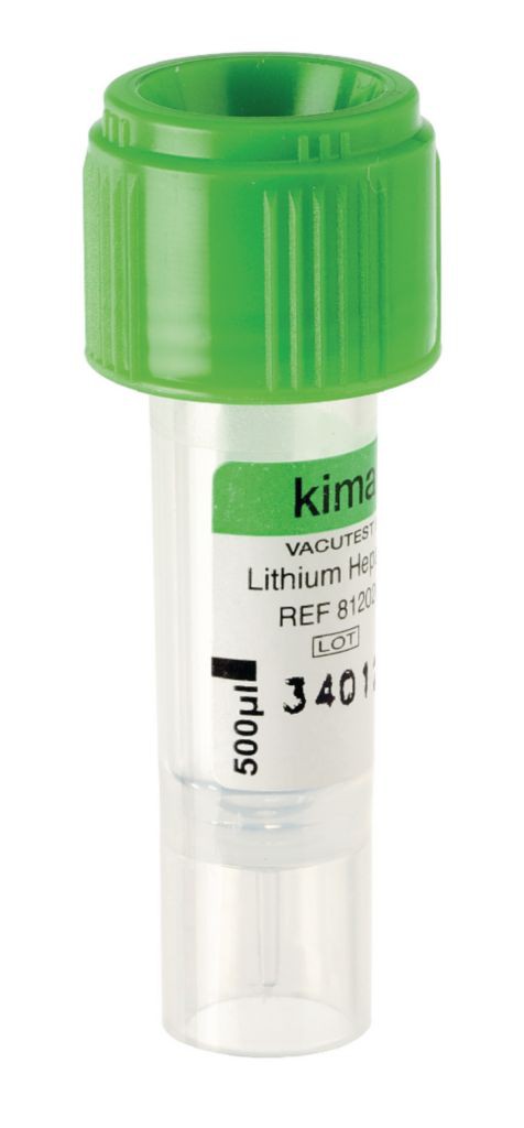 Пробирка Kima μ test с гепарином лития