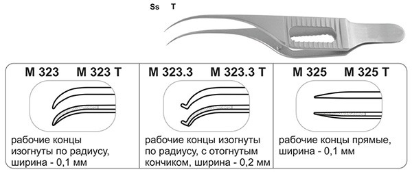 Пинцет Медин-Урал капсульный M323 M323.3 M325 - изображение 2